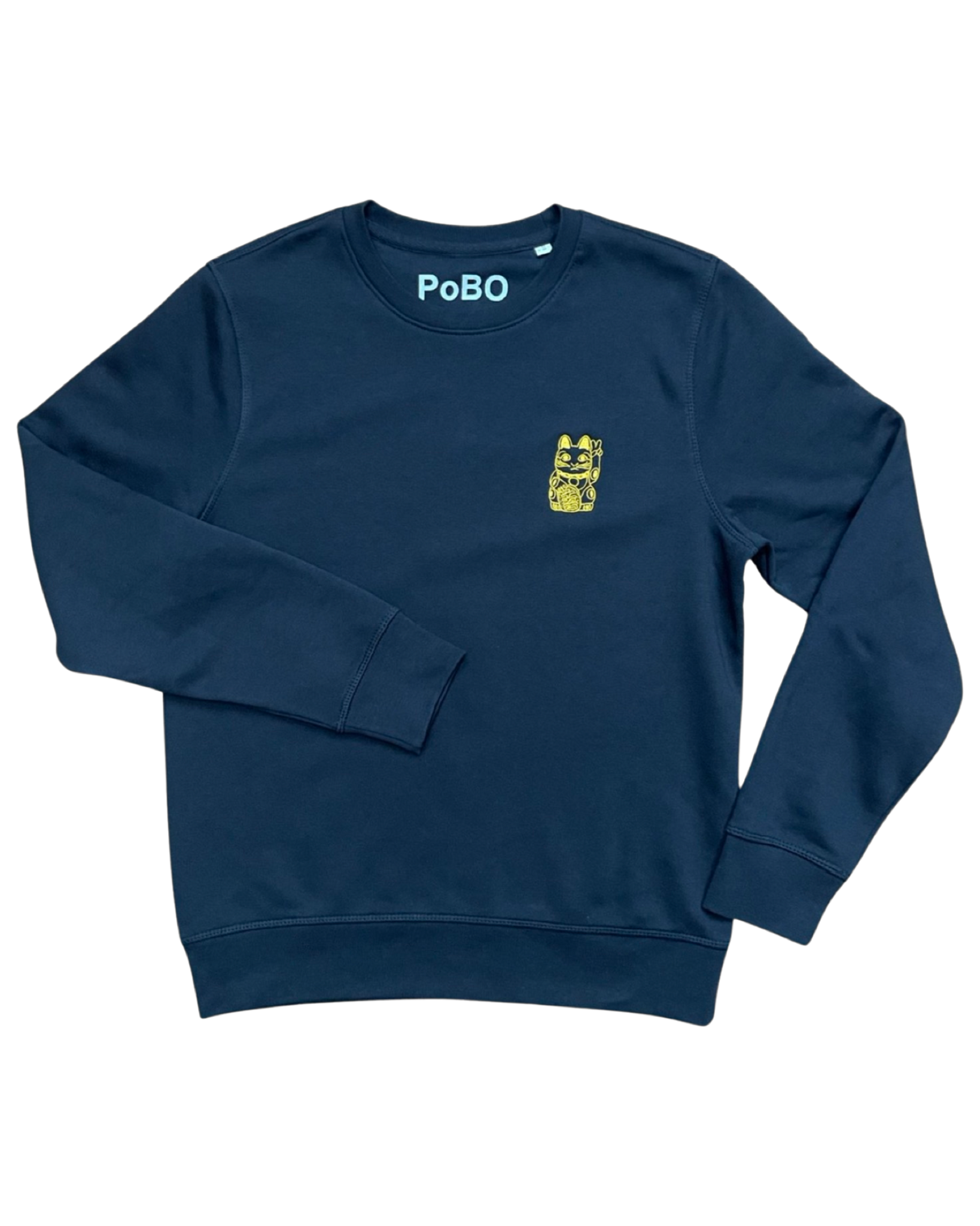 Eco-Embroidery Sweatshirt, Straight Fit, Black
