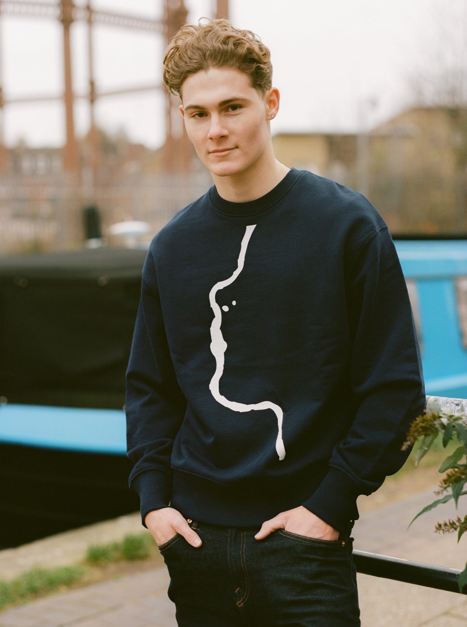Organic Cotton Sweatshirt, Relaxed Fit - free shipping - PoBO