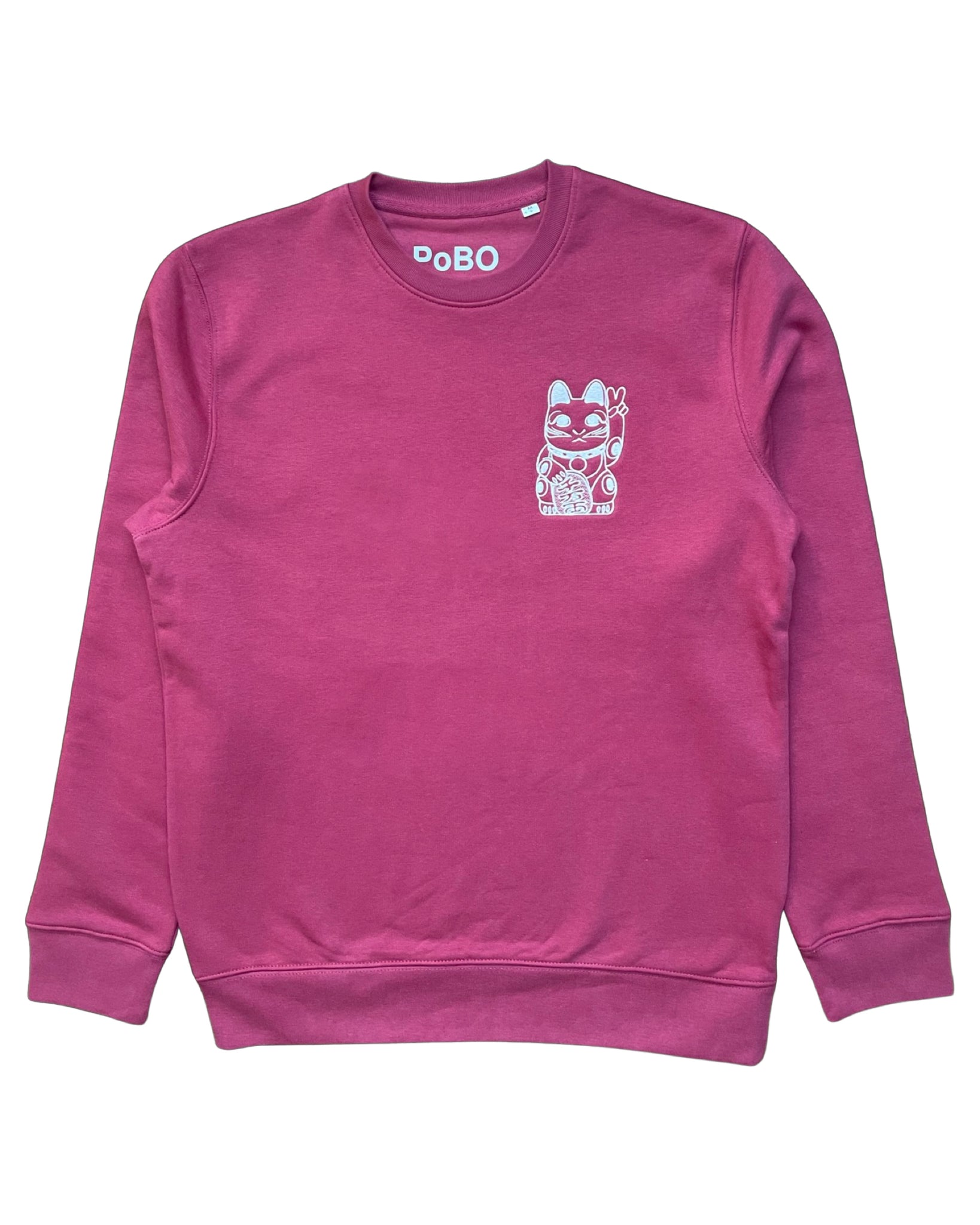 Eco-Embroidery Sweatshirt, Earth Red, Straight Fit