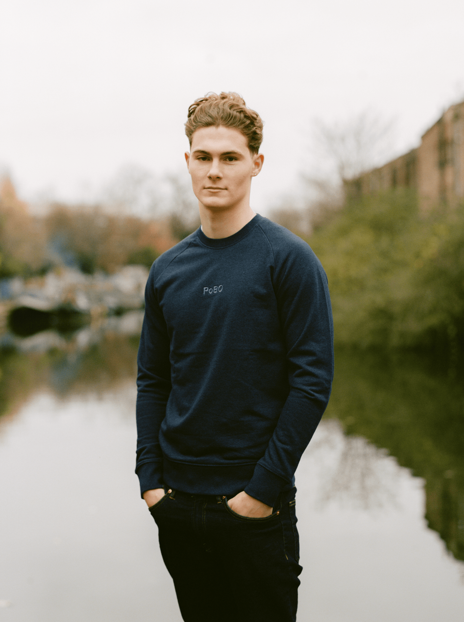 Organic Cotton Sweatshirt, Straight Fit - free shipping - PoBO