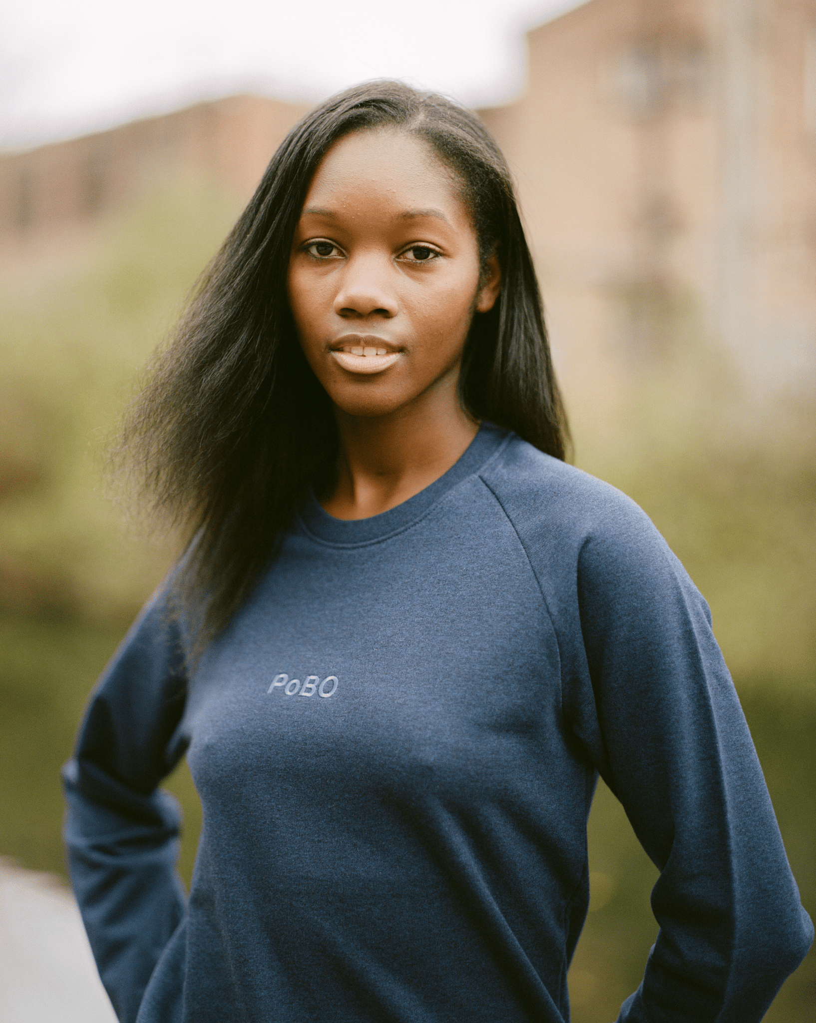 Organic Cotton Sweatshirt, Straight Fit - free shipping - PoBO