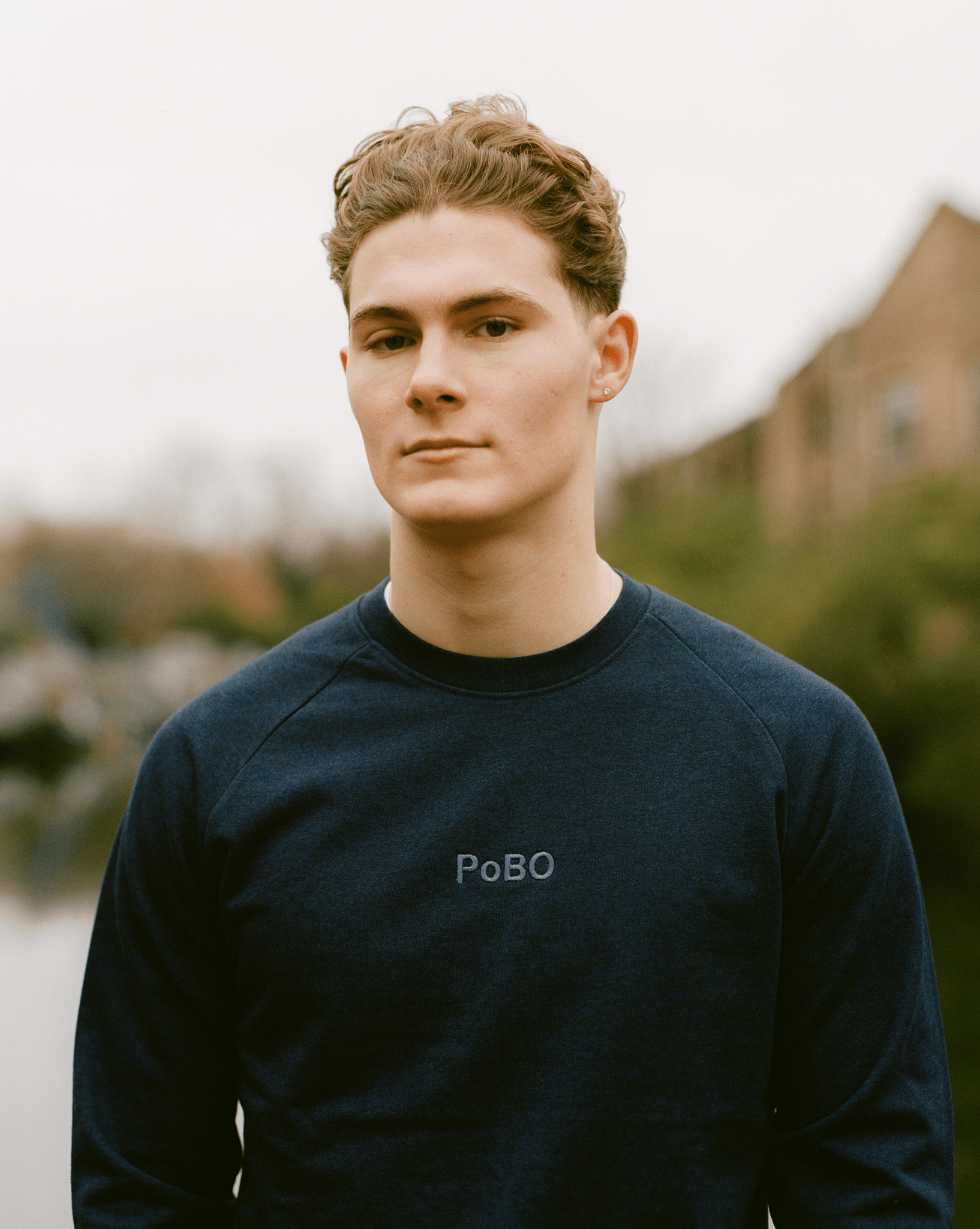 Organic Cotton Sweatshirt, Straight Fit - free shipping - PoBO